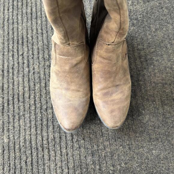 BareTraps Knee High‎ Boots Lace Up Zipper Brown size 6M - Picture 6 of 8